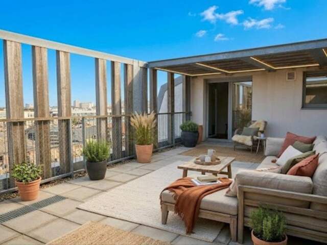 Exclusivité! Quartier Chartrons Appartement à vendre 3 pièces 76m2 dernier étage avec magnifique terrasse 50m2 BORDEAUX (33) — photo du bien
