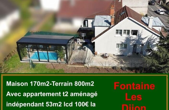 Maison à vendre — 510 000 € Fontaine-lès-Dijon (21) — Route d’Ahuy Maison familiale 7 pièces — 182 m² habitables — Terrain de 800 m² — photo 2