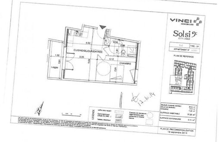 Appartement de 39m2 à louer sur Castelnau-le-Lez — photo 2