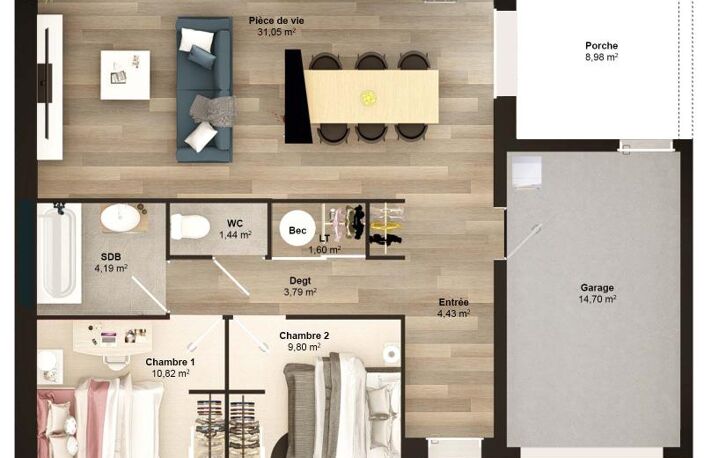 Maison 4 pièces 67 m2 — photo 5