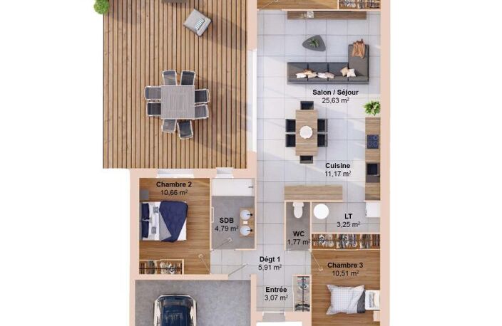 Maison 5 pièces 92 m2 — photo 3