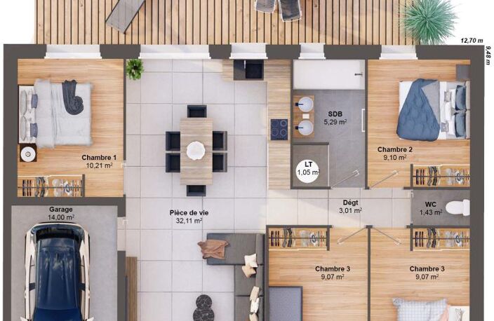 Maison 6 pièces 80 m2 — photo 3