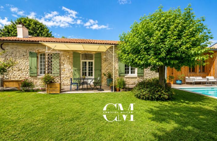 Maison en pierre plain pieds 170 m² Le Bouscat Centre, jardin, piscine, double garage — photo 2