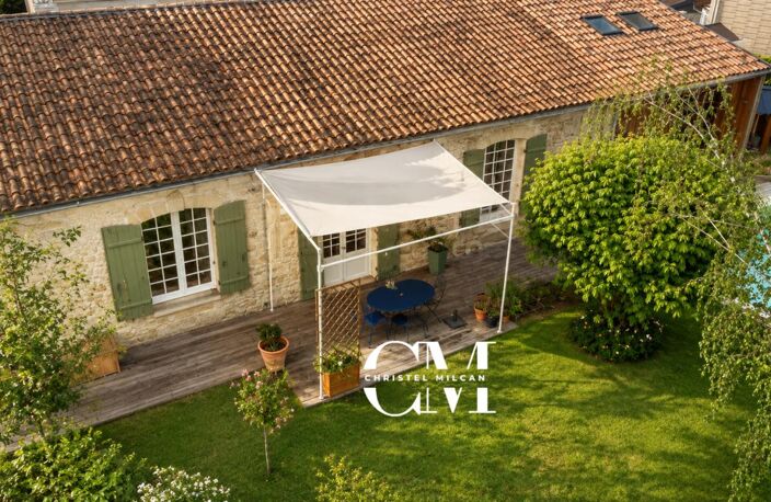 Maison en pierre plain pieds 170 m² Le Bouscat Centre, jardin, piscine, double garage — photo 3