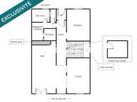 Corp de ferme rénové 170m², 5 chambres, 90 m² grenier, 550m² de dépendances. — photo 3
