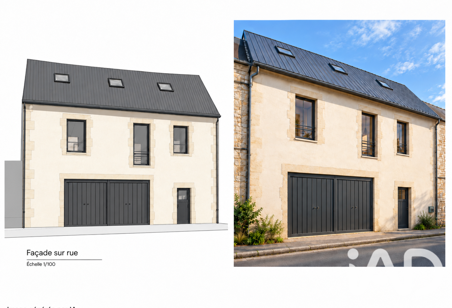 Vente Maison de ville 3 pièces — photo 1