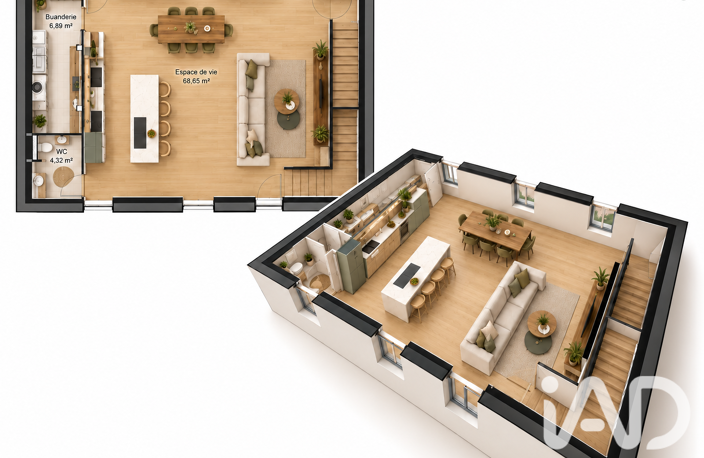 Vente Maison de ville 3 pièces — photo 4