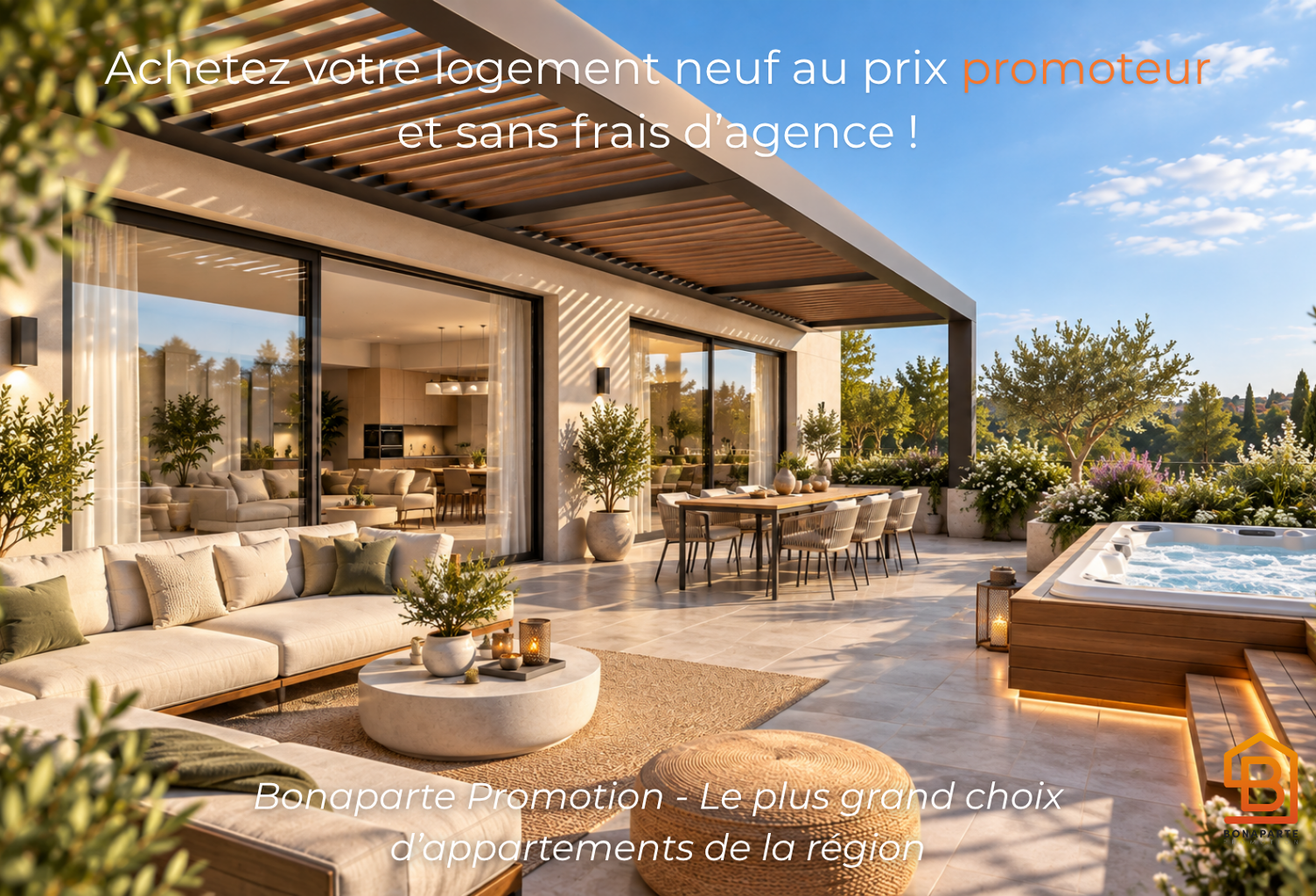 - UZÈS – APPARTEMENT TRAVERSANT D'EXCEPTION - 100M2 AU DERNIER ETAGE — photo 1