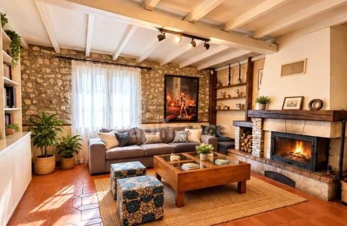 Le Mesnil-Aubry Centre - Maison en pierre de 130m² environ - Jardin sans vis-àvis et Garage — photo 4