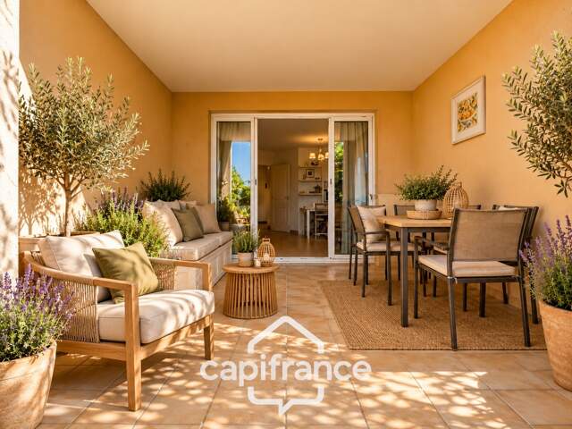 appartement REZ de JARDIN,résidence du lac, 31 m2, chambre ouverte, grande salle de douche rénovée , rangements, cave collective — photo du bien
