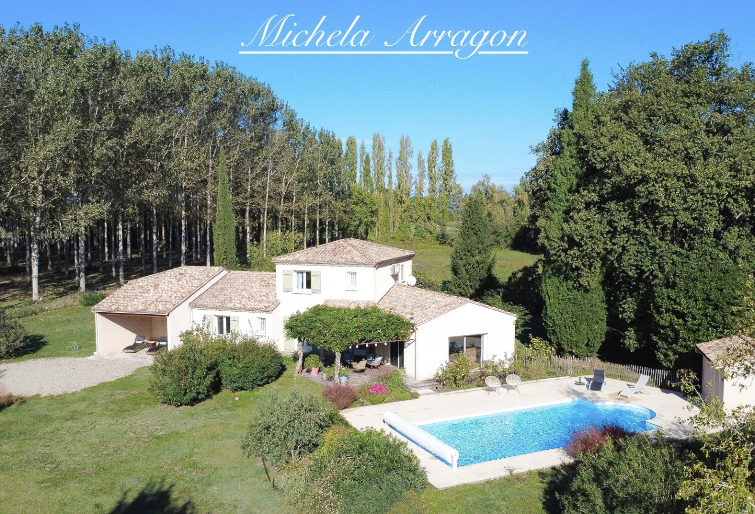 LE LÉDAT (47) – AUX PORTES DE VILLENEUVE-SUR-LOT – VILLA DE 180 M² AVEC PISCINE SUR 5 845 M² DE TERRAIN — photo 1