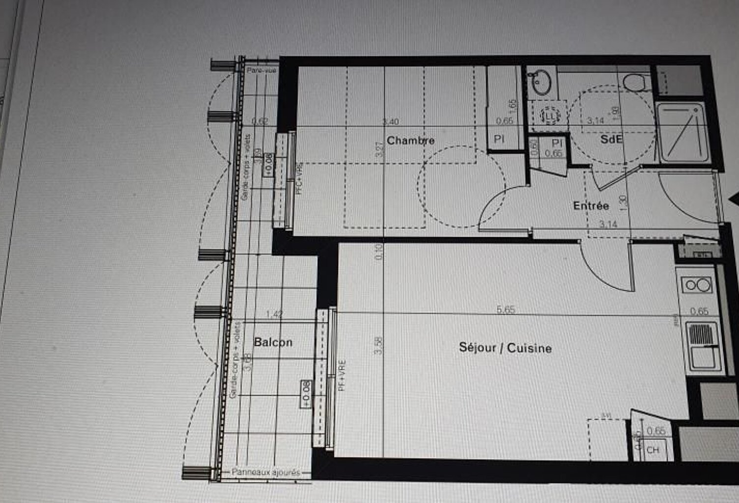 Appartement de 44m2 à louer sur Rennes — photo 1