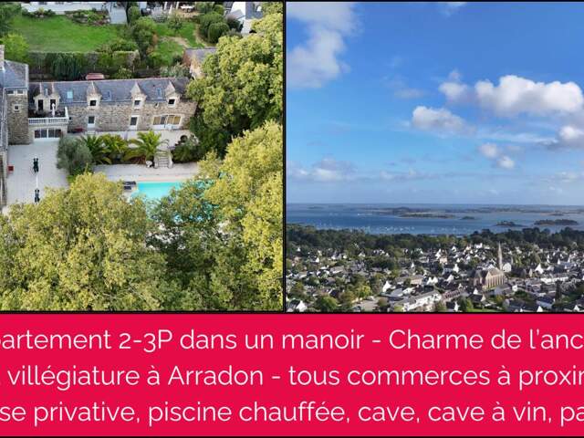 Arradon - Un pied-à-terre de caractère - piscine et parc de 3500m² — photo du bien