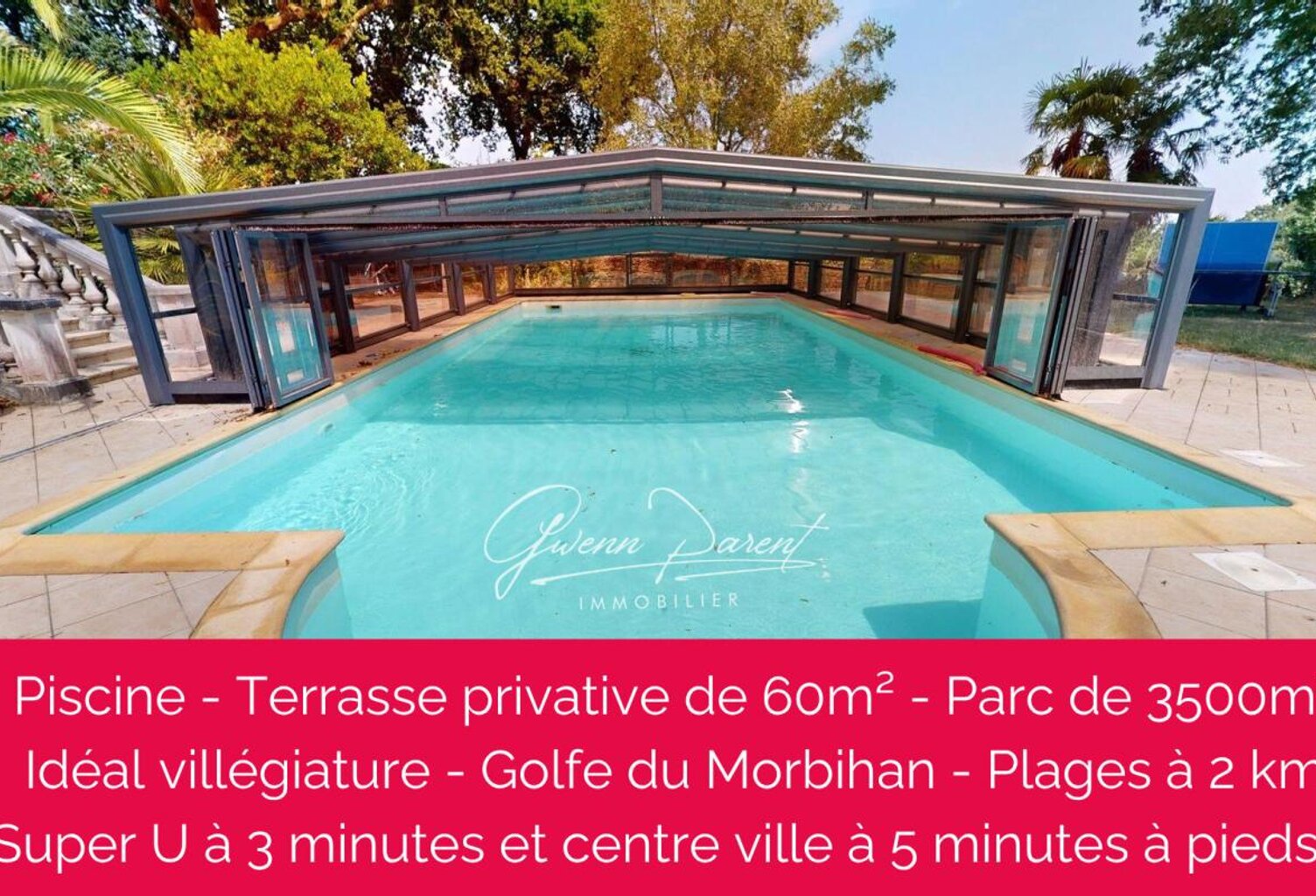 Arradon - Espaces extérieurs exceptionnels - piscine — photo 1