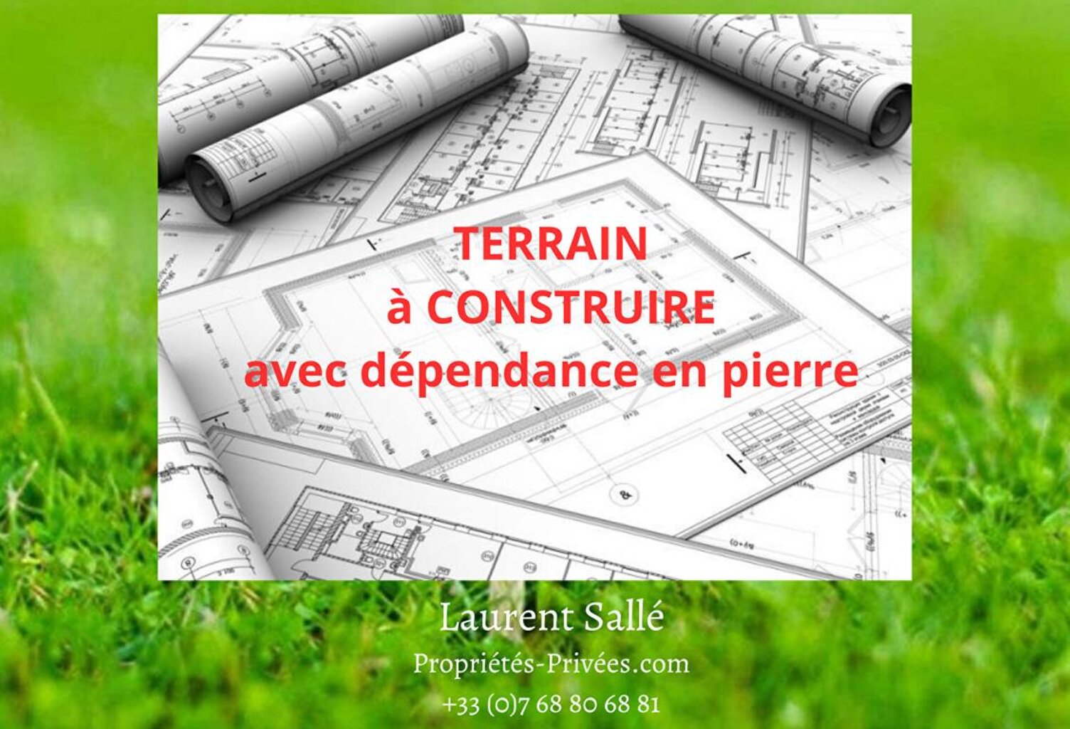 LARRÉ (56230): Terrain  de 780 m²  avec bâtisse en pierres à rénover — photo 1