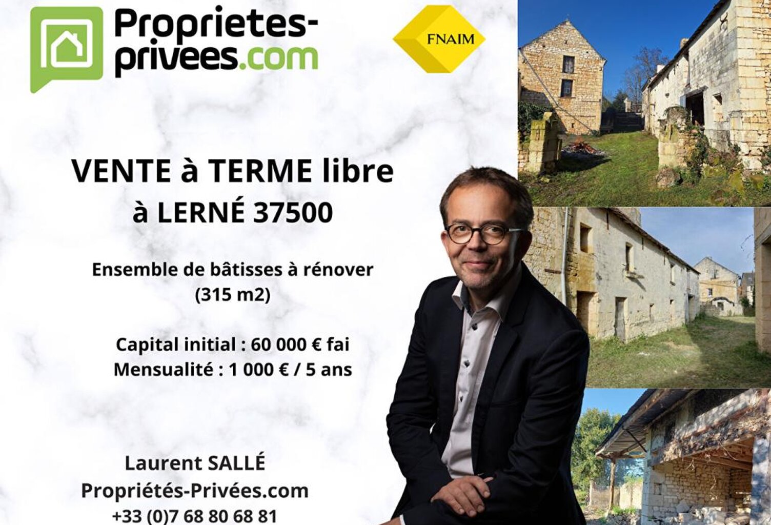 VIAGER- Ensembles de Bâtisses à rénover (315 m2) — photo 1