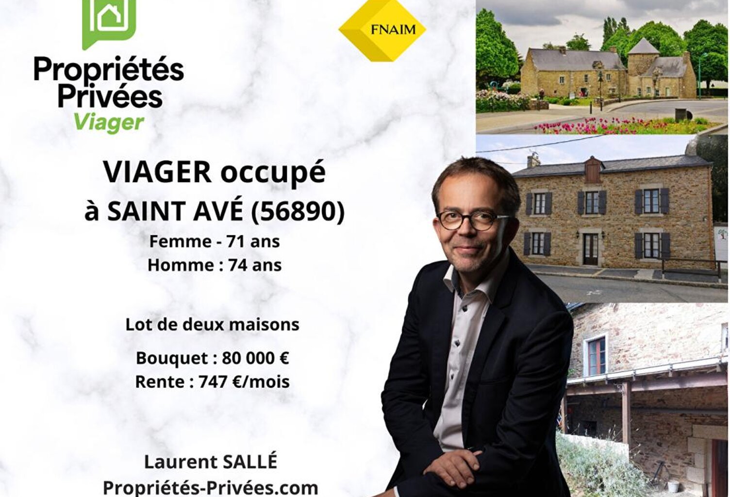 VIAGER OCCUPÉ - Lots de deux maison en centre-bourg — photo 1