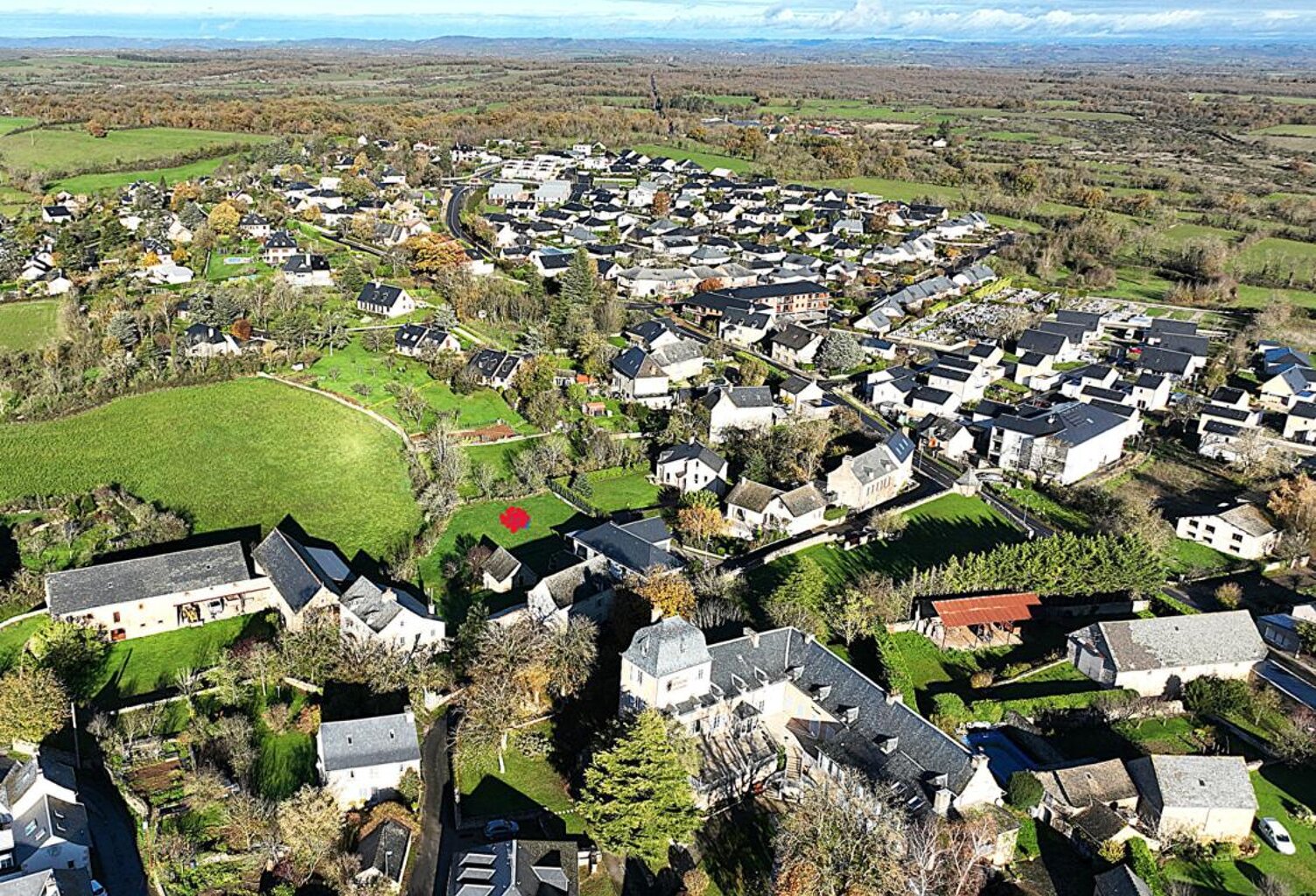 Rare terrain viabilisé de 855 m² vue nature, impasse calme, proche Rodez — photo 1