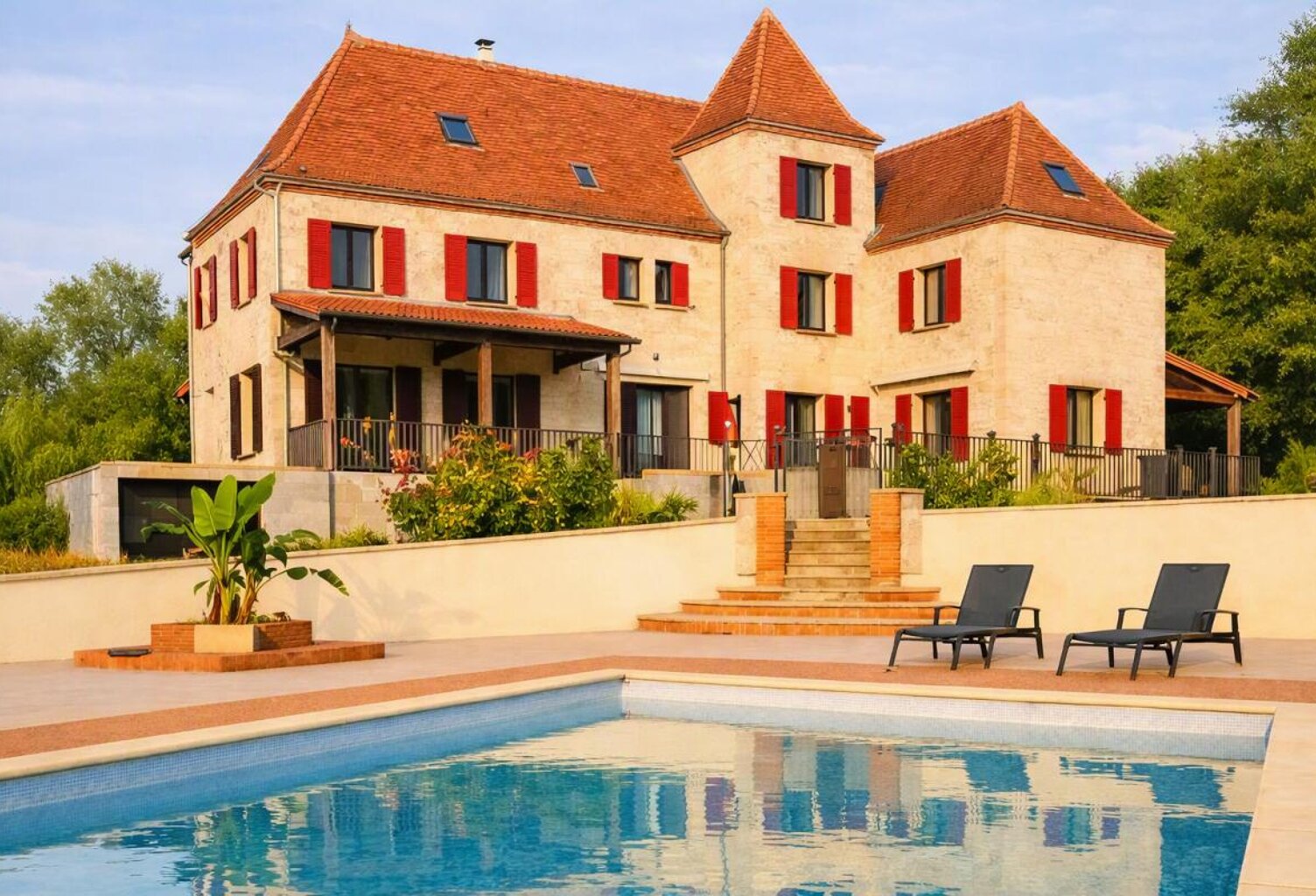 Payrac (46), Propriété d'exception,440m², 19 pièces, 10 chambres avec salle d'eau privative, gîte indépendant, piscine sur terrain de plus de 9000 m²... Élégance intemporelle & performance énergétique exceptionnelle — photo 1