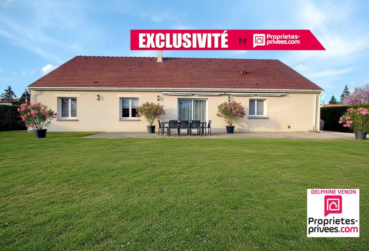 Exclusivité - Maison de plain pied classe énergie C avec 4 chambres , combles aménageables et garage sur un terrain de 1000 m² à Châteauneuf Sur Loire — photo 1