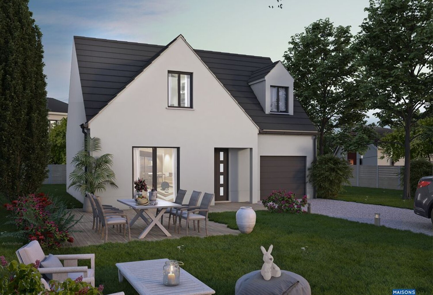 Projet de construction d'une maison 97 m² avec terrain à ECUELLES (77) — photo 1