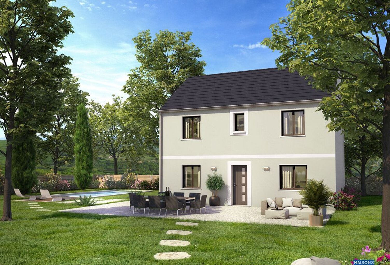 Projet de construction d'une maison 102 m² avec terrain à DAMMARIE-LES-LYS (77) — photo 1
