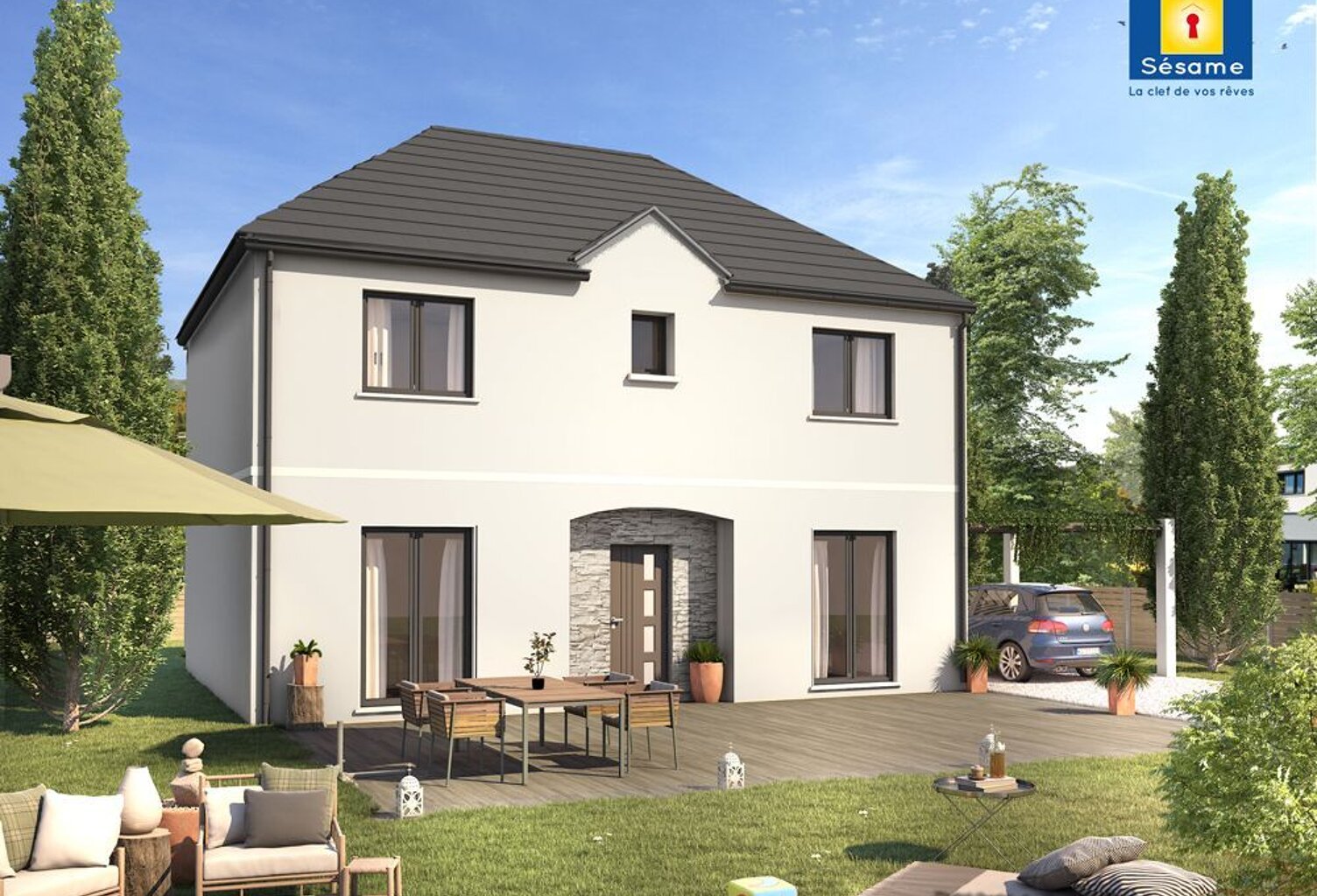 Projet de construction d'une maison 132 m² avec terrain à DAMMARIE-LES-LYS (77) — photo 1