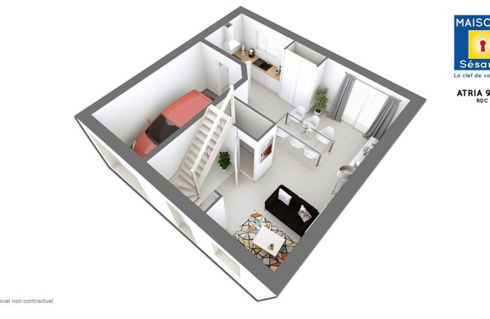Projet de construction d'une maison 87 m² avec terrain à EGLY (91) — photo 2