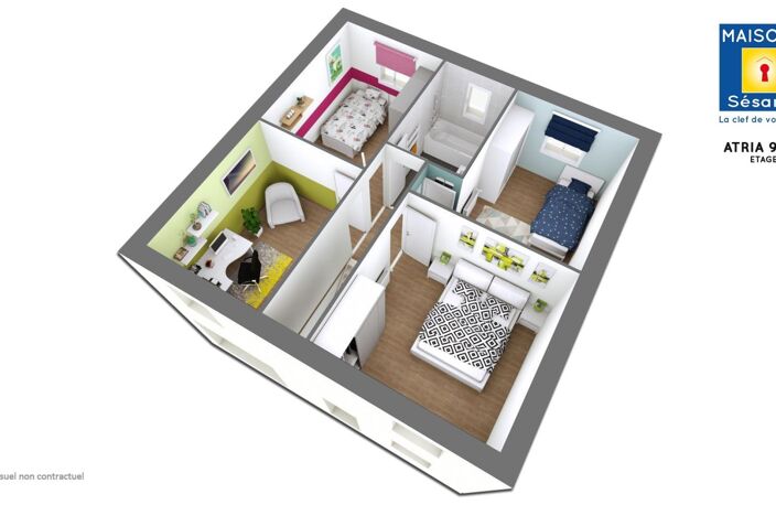 Projet de construction d'une maison 87 m² avec terrain à EGLY (91) — photo 3