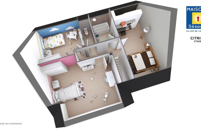 Projet de construction d'une maison 97 m² avec terrain à GREZ-SUR-LOING (77) — photo 3