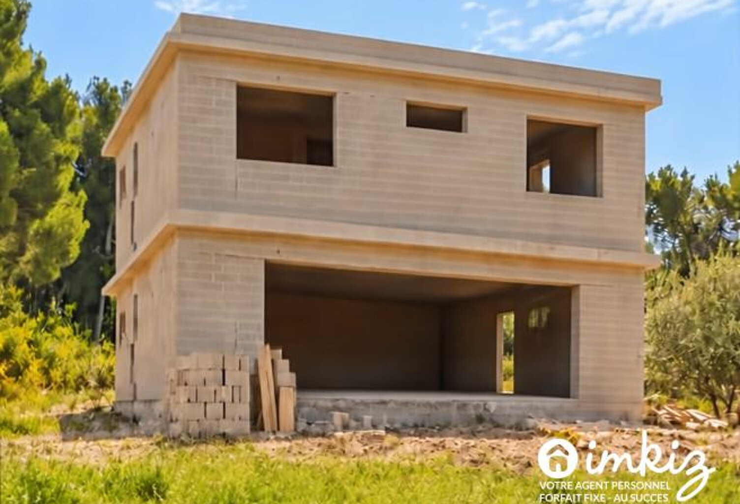 Villa contemporaine avec terrain 1200m2 a terminer — photo 1