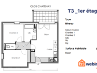 Appartement - 58m² - Talmont-Saint-Hilaire — photo 2