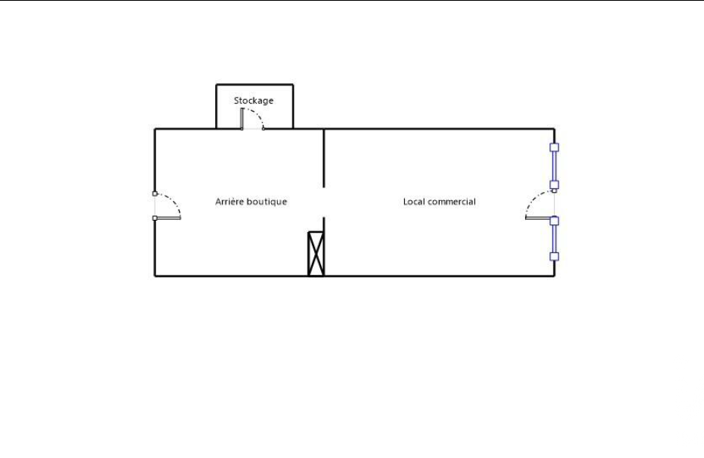 Vente Boutique/Local commercial 64 m&sup2; — photo 5