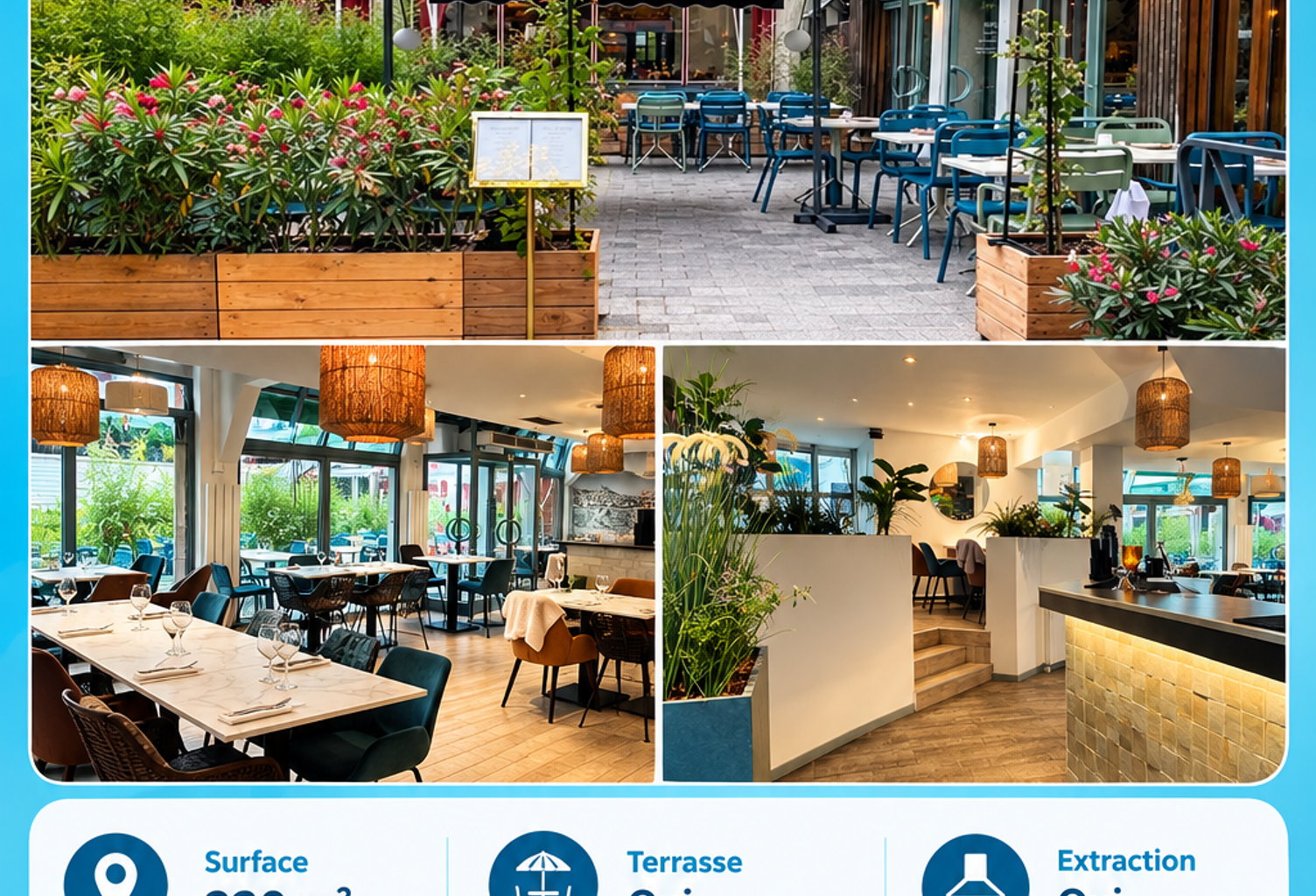 Vente Restaurant 220 m&sup2; — photo 1