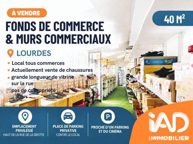 Vente Boutique/Local commercial 40 m&sup2; — photo du bien