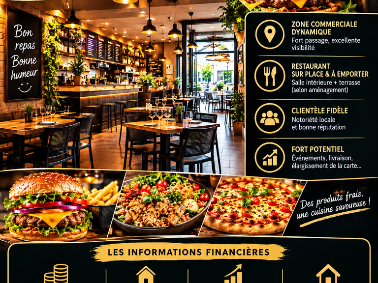 Vente Restauration rapide 150 m&sup2; — photo 1