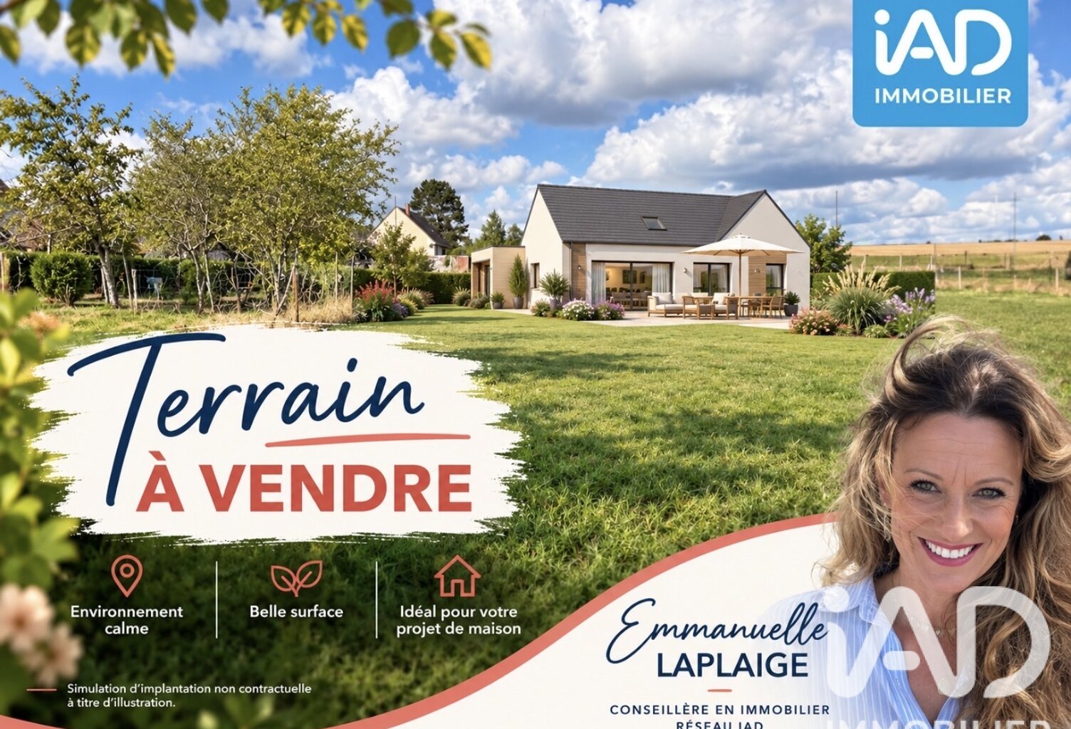 Vente Terrain 1 113 m&sup2; — photo 1