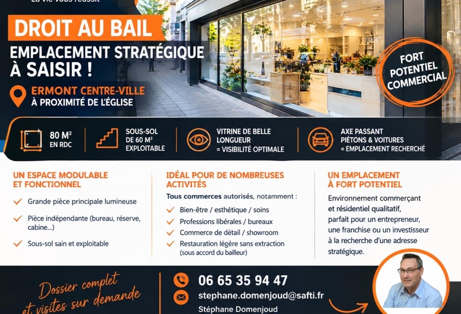 ERMONT CENTRE-VILLE : EMPLACEMENT PREMIUM À SAISIR — photo 1