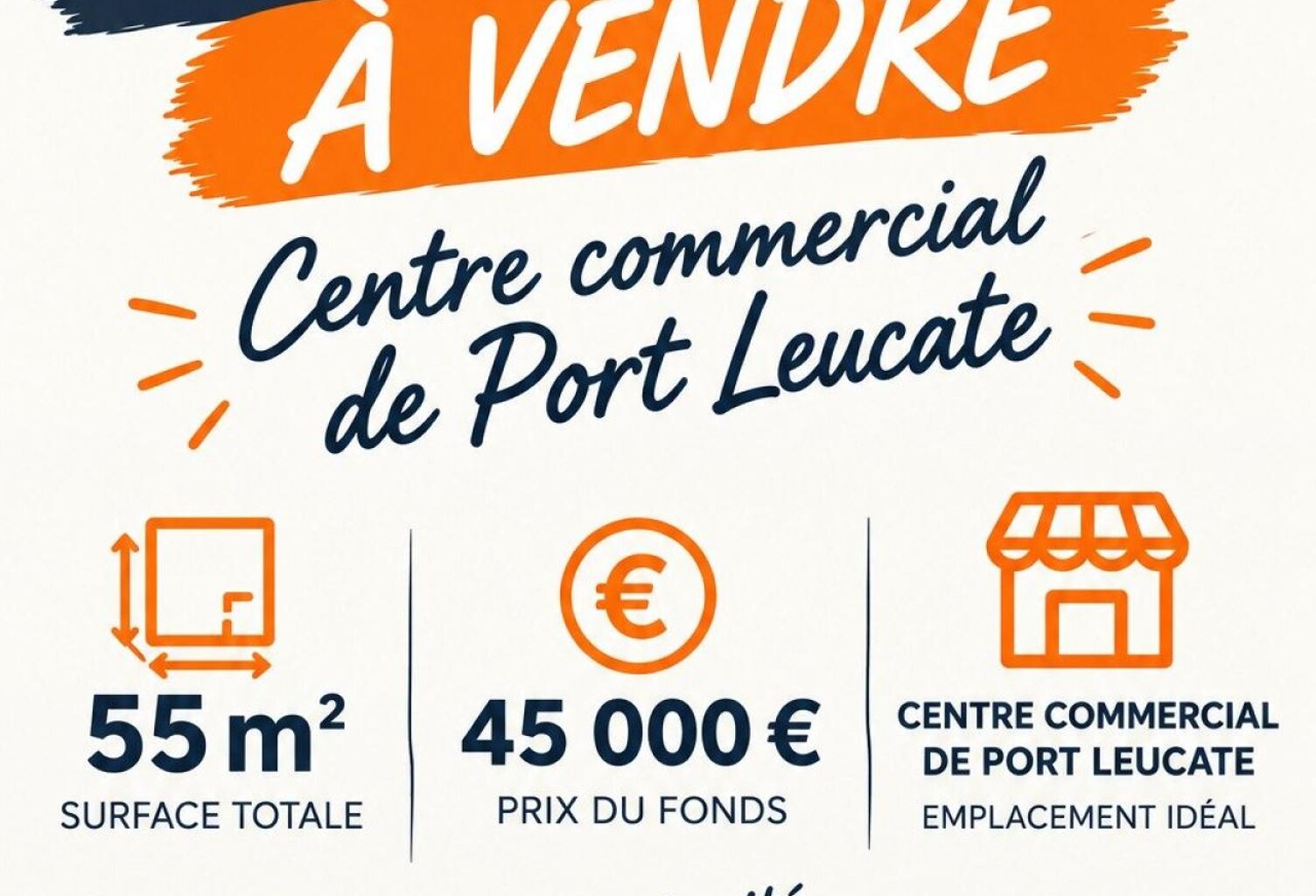 FONDS DE COMMERCE  CENTRE COMMERCIAL DE PORT-LEUCATE — photo 1