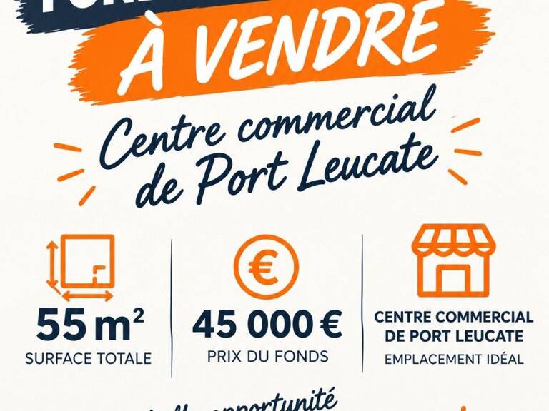 FONDS DE COMMERCE  CENTRE COMMERCIAL DE PORT-LEUCATE — photo 1