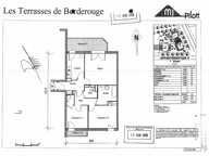 Toulouse 31200 Métro Borderouge à deux pas SANS FRAIS AGENCE  agréable T3 Récent de 68.82m² cuisine séparée terrasse de 9.13m² et balcon de 2.30,m²  parking sous sol — photo 3