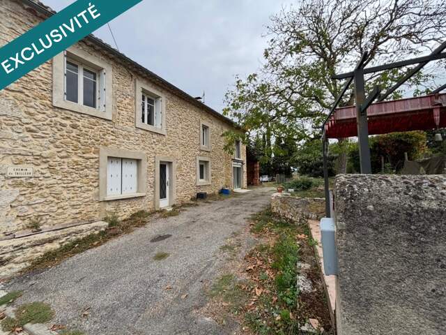 RIBOUISSE  ANCIEN CORPS DE FERME  140 M² HABITABLES  4 CHAMBRES  TERRAIN DE 1 400 M²  VUE DÉGAGÉE PLEIN SUD  FORT POTENTIEL — photo du bien