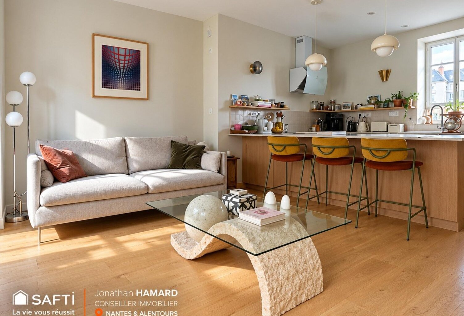 Nantes  Olivettes | L'élégance d'un duplex entièrement réinventé — photo 1