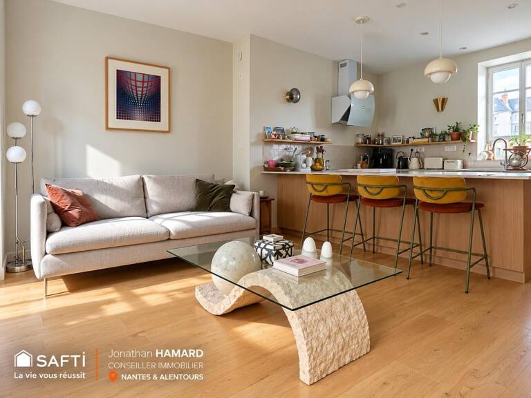 Nantes  Olivettes | L'élégance d'un duplex entièrement réinventé — photo 1