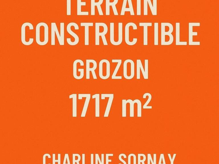 URGENT :Terrain à bâtir à Grozon  Calme, nature et proximité ! — photo 1