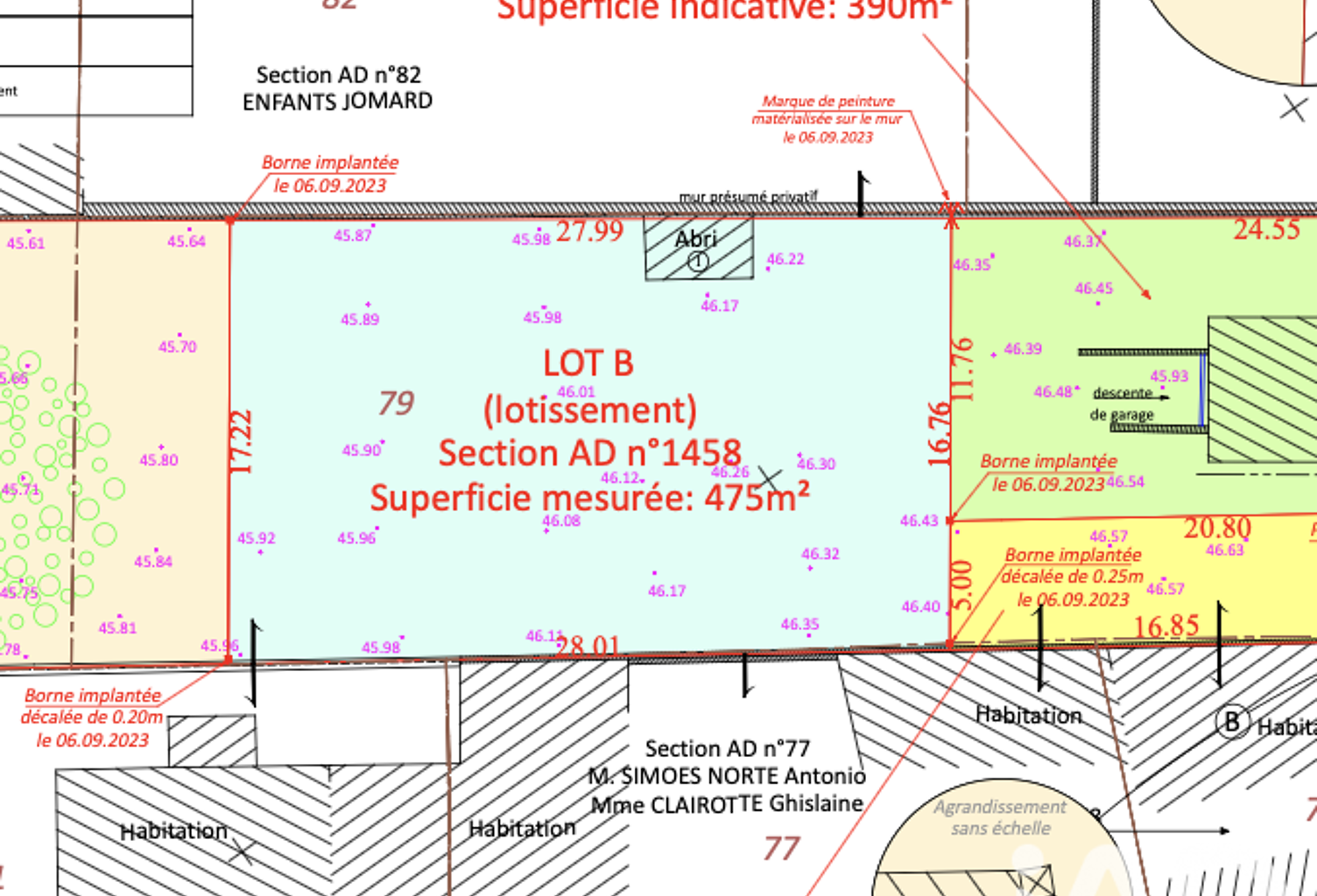 Vente Terrain à bâtir 475 m&sup2; — photo 1