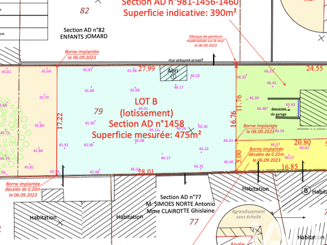 Vente Terrain à bâtir 475 m&sup2; — photo du bien