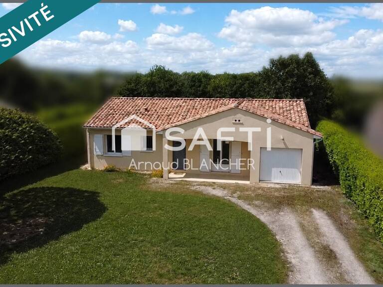 Pavillon plain-pied, grande pièce de vie, trois chambres, salle de bain, garage, jardin. — photo 1