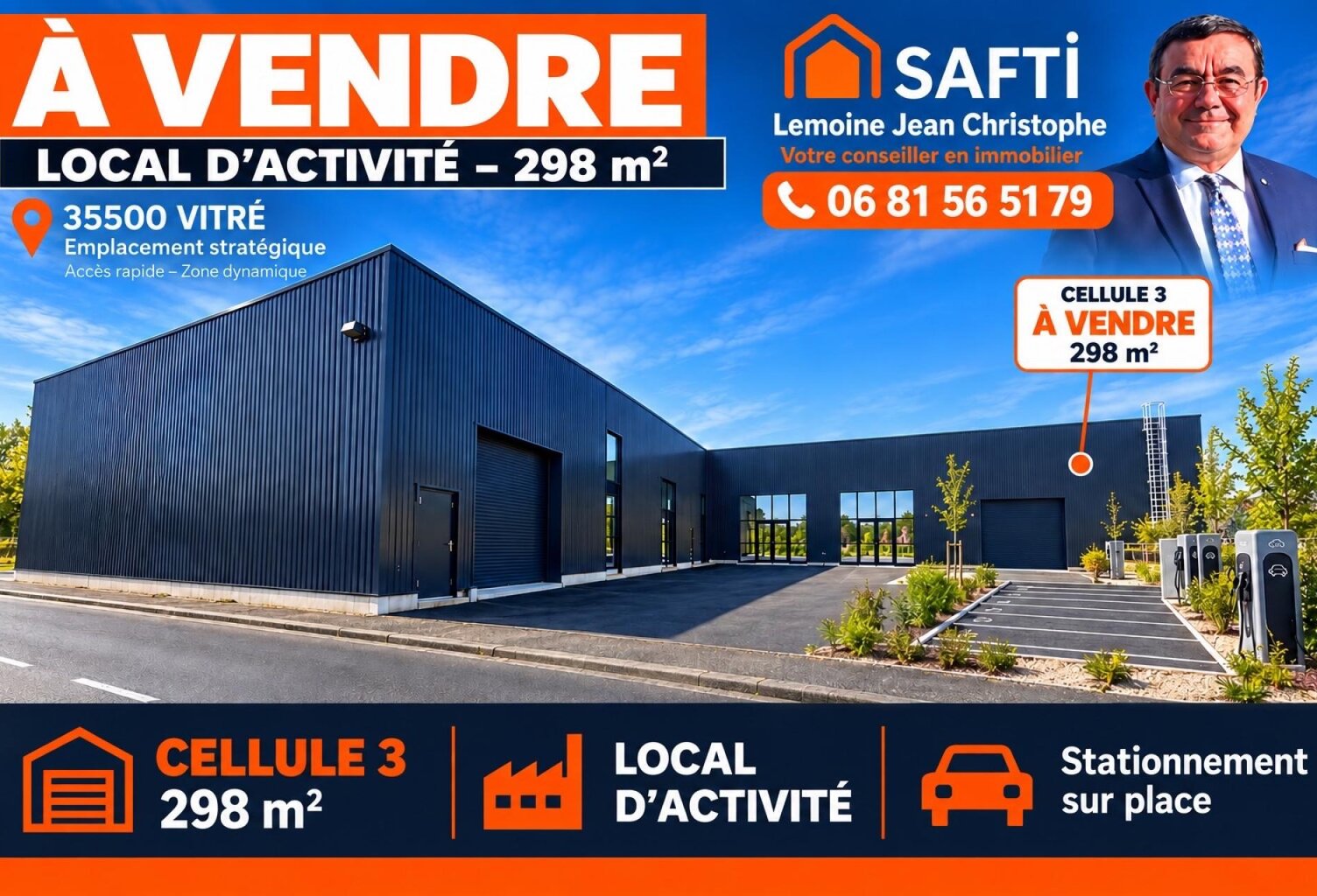 Cellule d'activité 298 m2 libre — photo 1