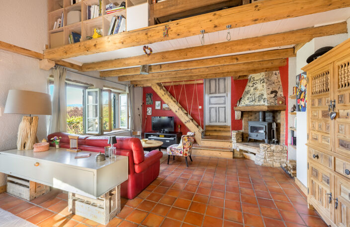 NORD LYON,BEAUJOLAIS PIERRES DOREES,MAISON DE HAMEAU, 110 m2 hab,4 chambres, jardin, vue — photo 5